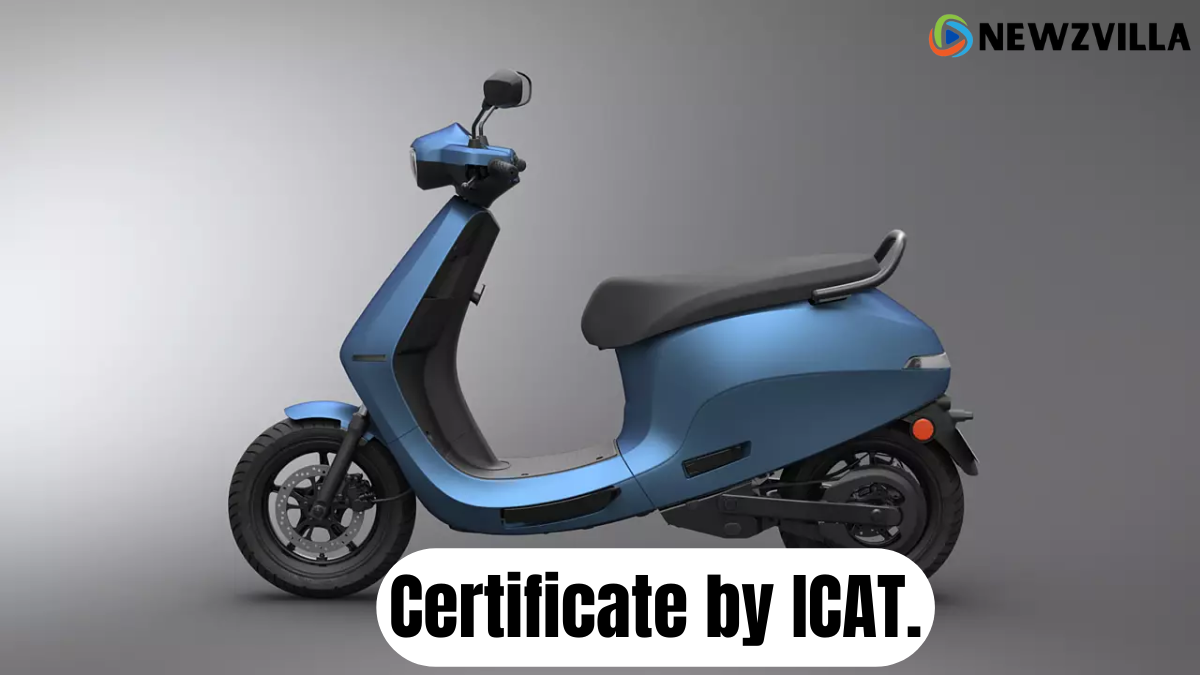 Ola Electric awarded PLI Automotive Certificate by ICAT.