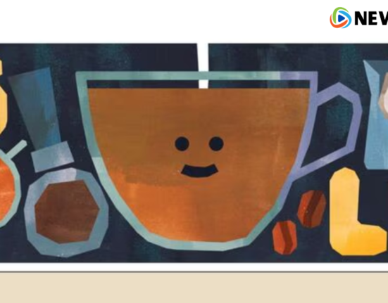 Google Doodle celebrates flat white coffee beverage with animated illustration