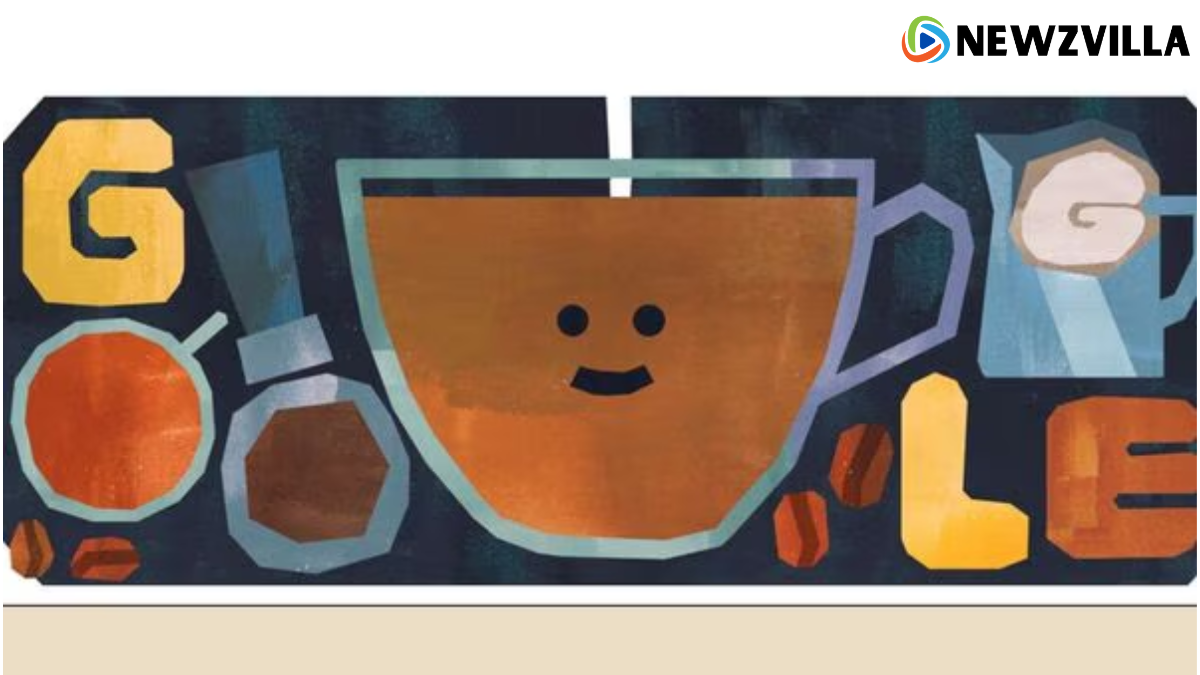 Google Doodle celebrates flat white coffee beverage with animated illustration