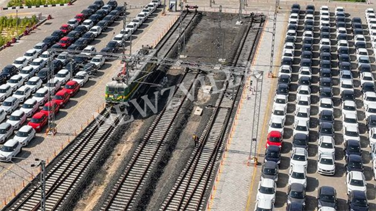 PM launches India’s pioneering car in-plant railway siding initiative by Maruti Suzuki in Gujarat.