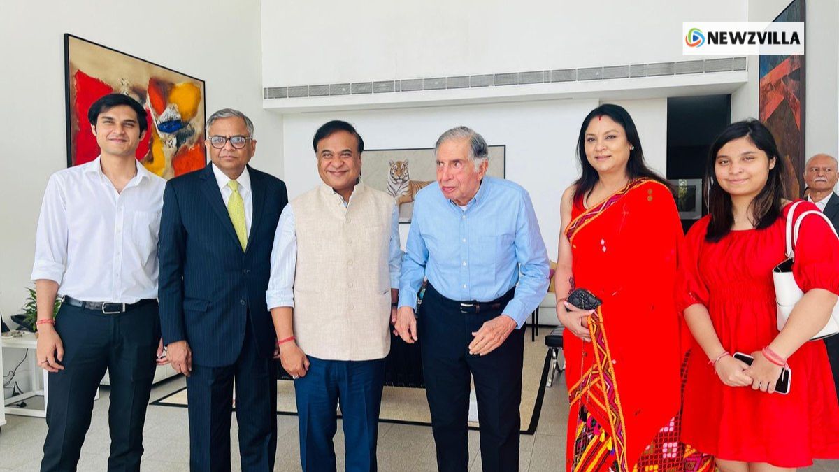 Assam CM Himanta Biswa Sarma meets Ratan Tata in Mumbai